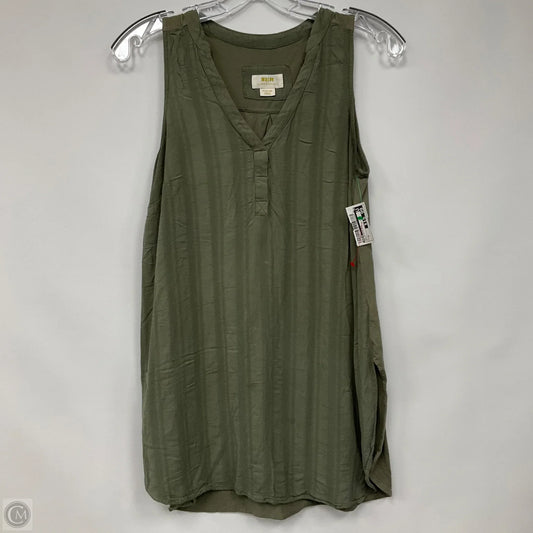 Top Sleeveless By Maeve In Green, Size: M