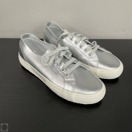 Shoes Sneakers By Superga In Silver, Size: 7
