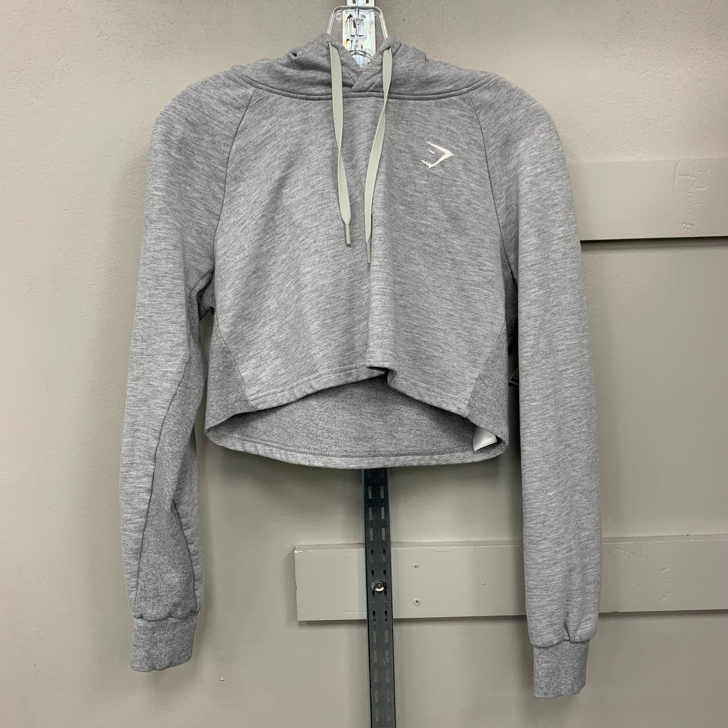 Sweatshirt Hoodie By Gym Shark In Grey, Size: M