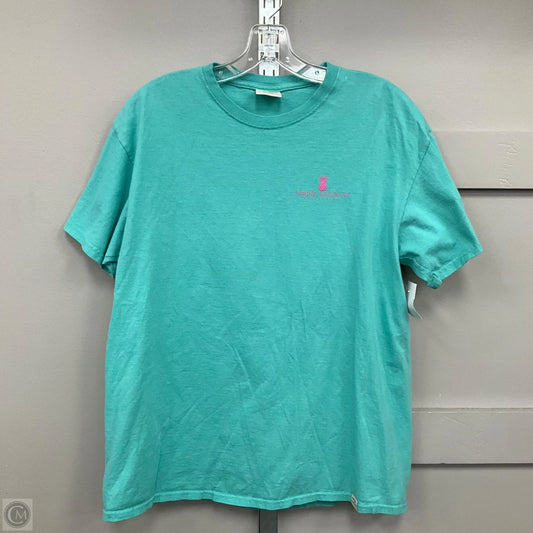 Top Short Sleeve Basic By Simply Southern In Blue, Size: L