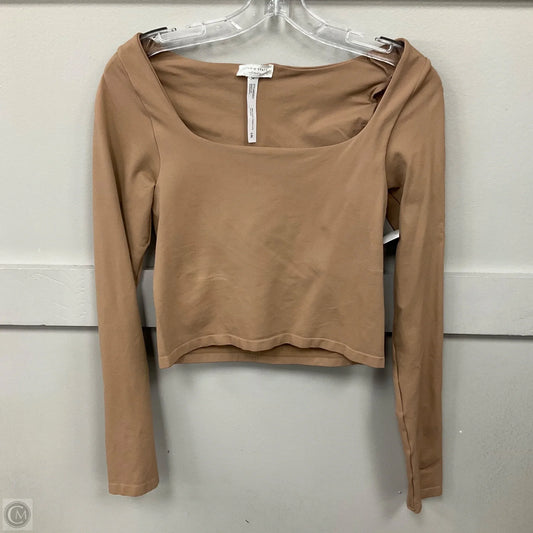 Top Long Sleeve By Altard State In Tan, Size: L