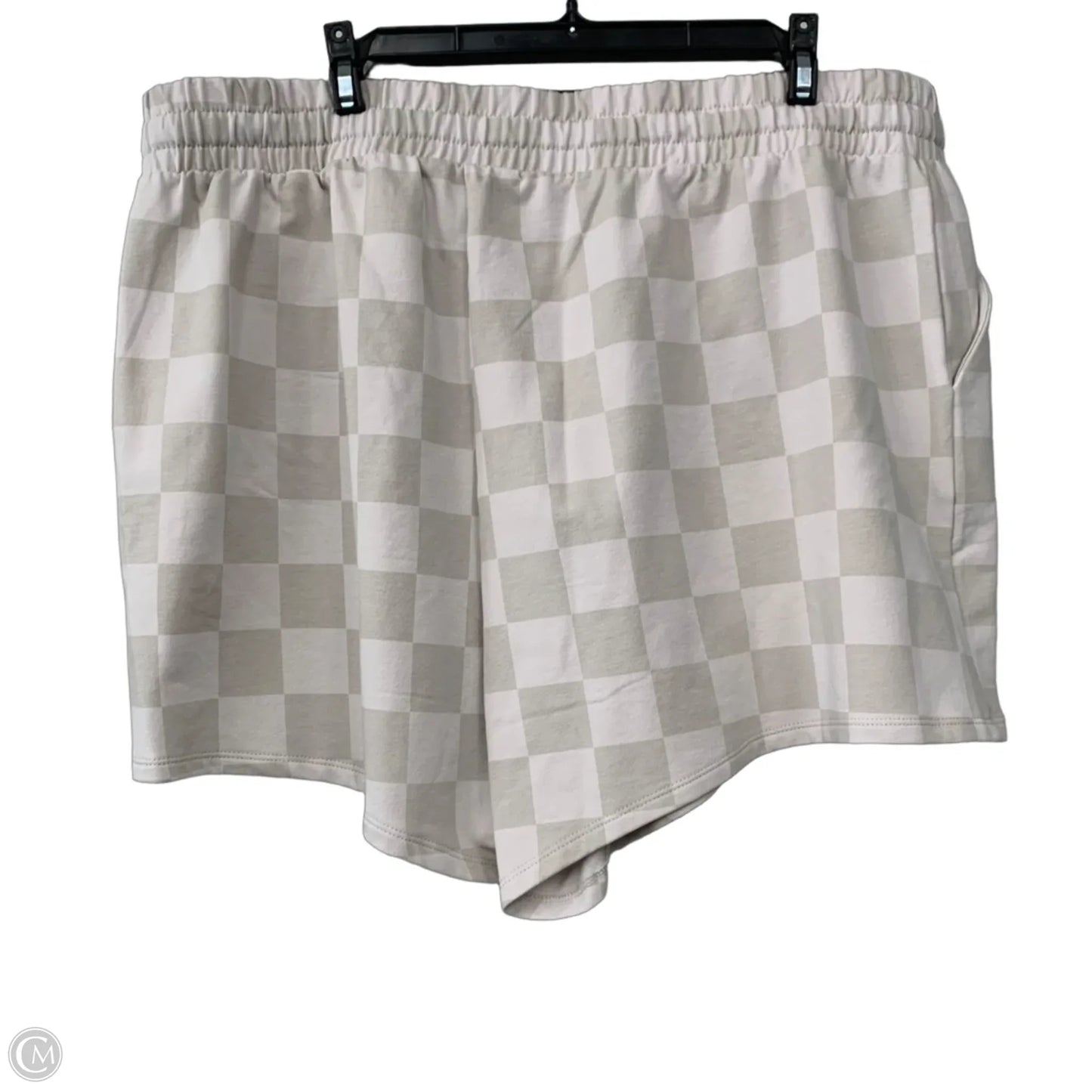Everyday Fleece Relaxed Active Short By Torrid In Tan & White, Size: 2x