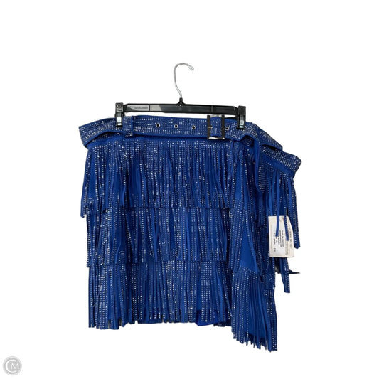 Skirt Mini & Short By Clothes Mentor In Blue, Size: 1x
