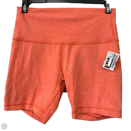 Athletic Shorts By Lululemon In Orange, Size: 8