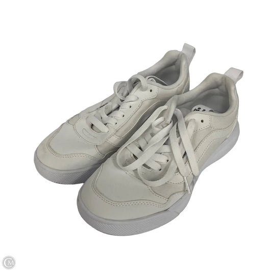 Shoes Athletic By Vans In White, Size: 8
