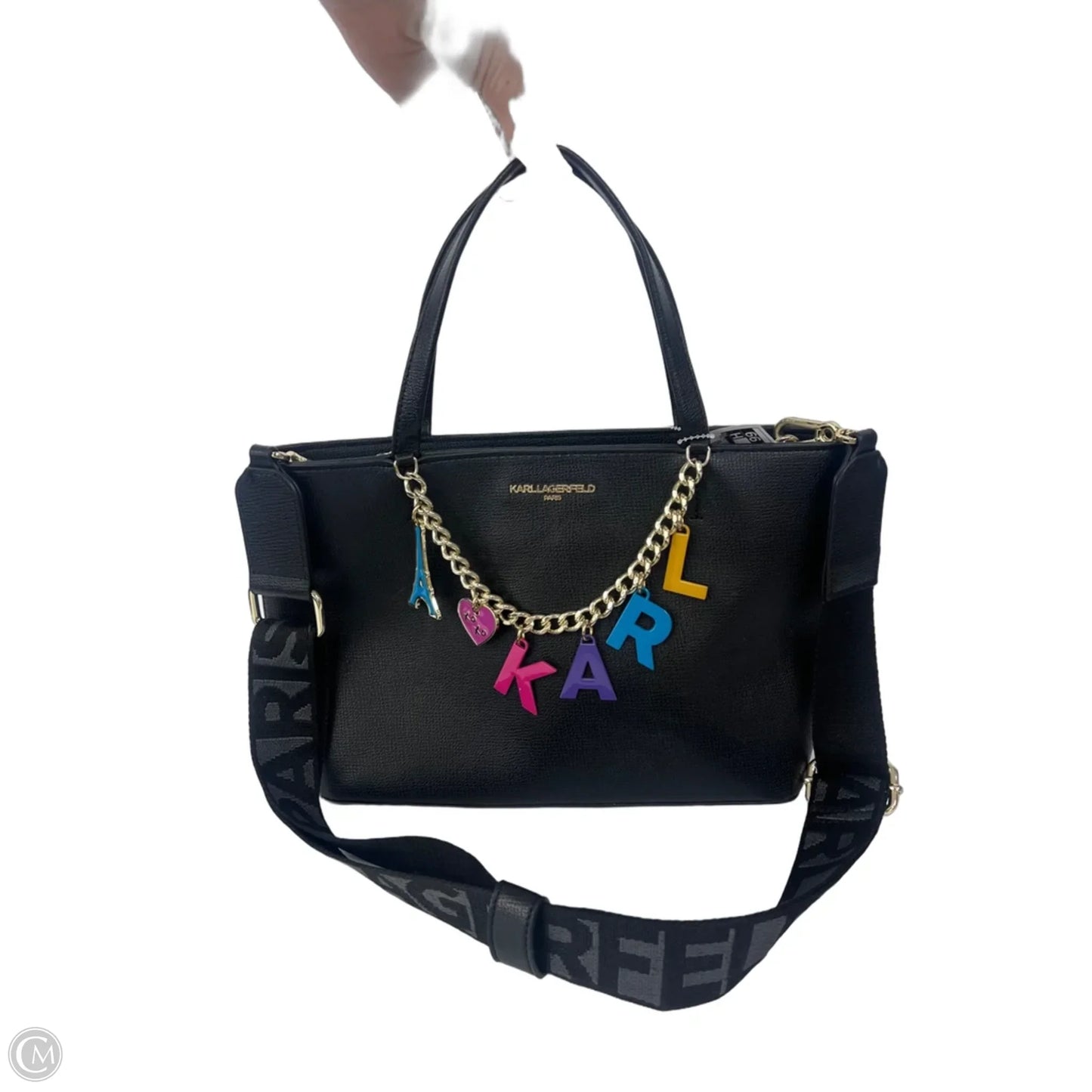 Handbag Designer By Karl Lagerfeld, Size: Medium