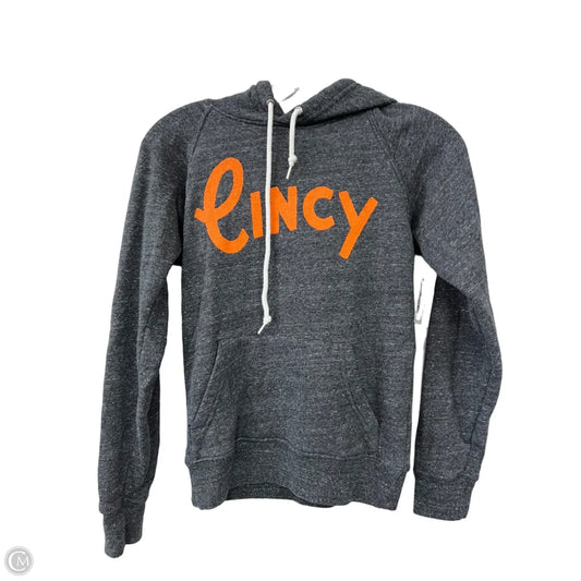 Sweatshirt Hoodie By Homage In Grey, Size: Xs