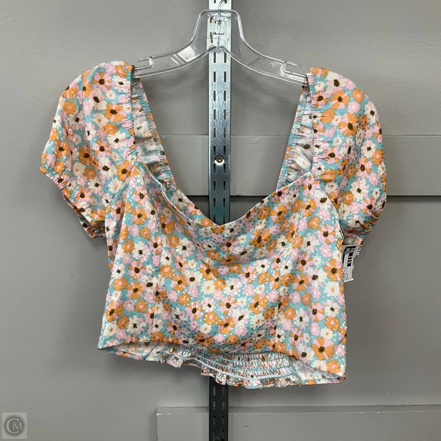 Top Short Sleeve By Altard State In Floral Print, Size: L