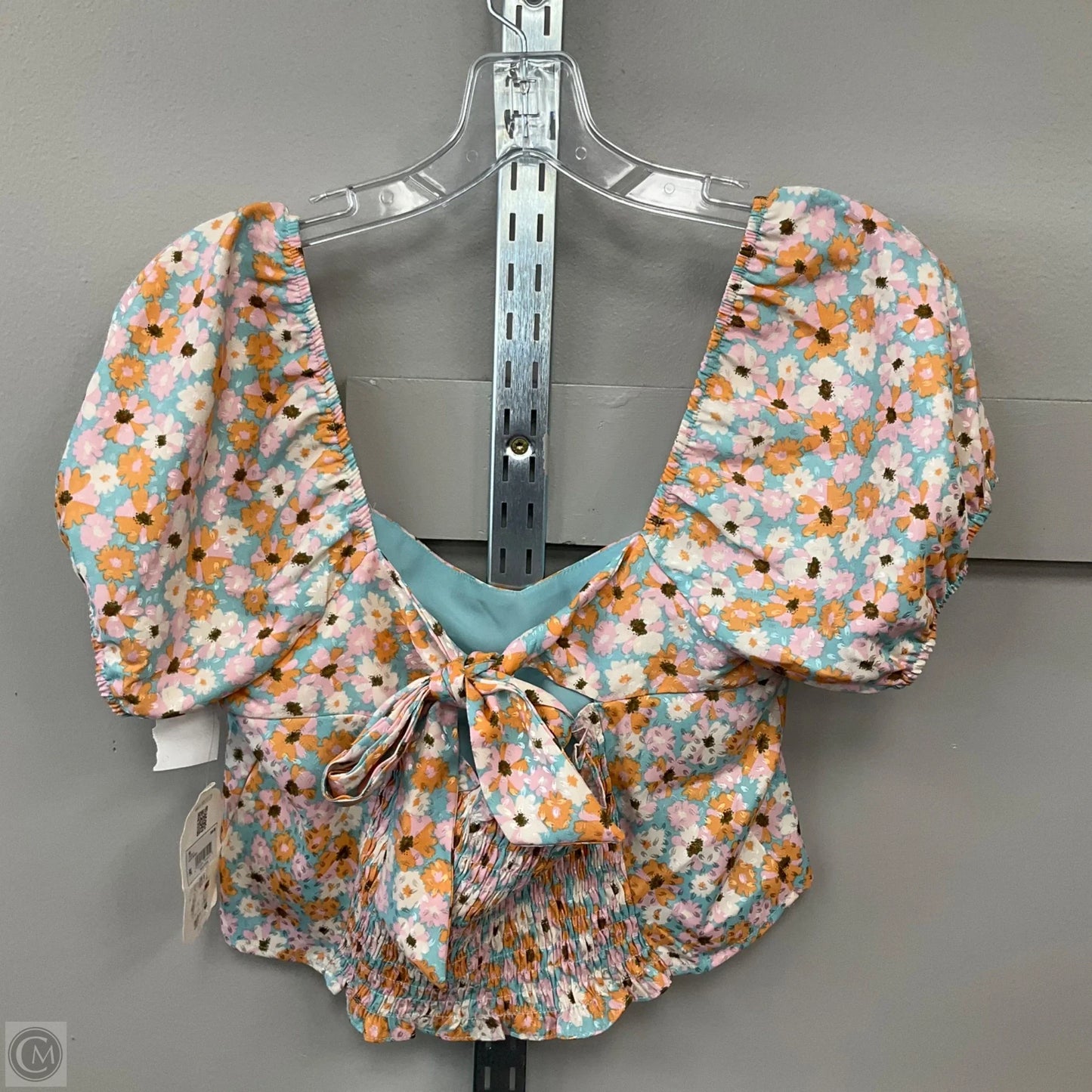 Top Short Sleeve By Altard State In Floral Print, Size: L