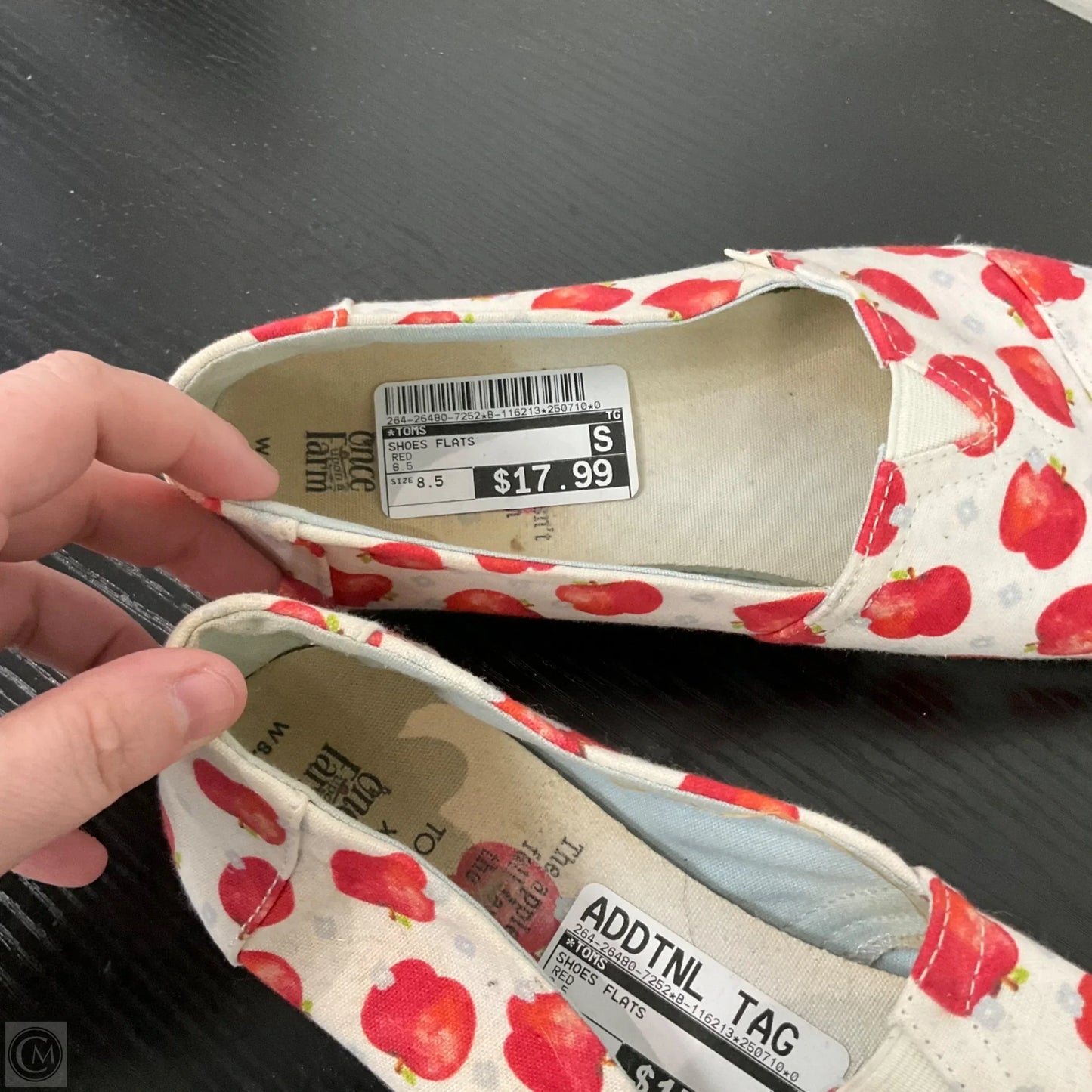 Shoes Flats By Toms In Red, Size: 8.5