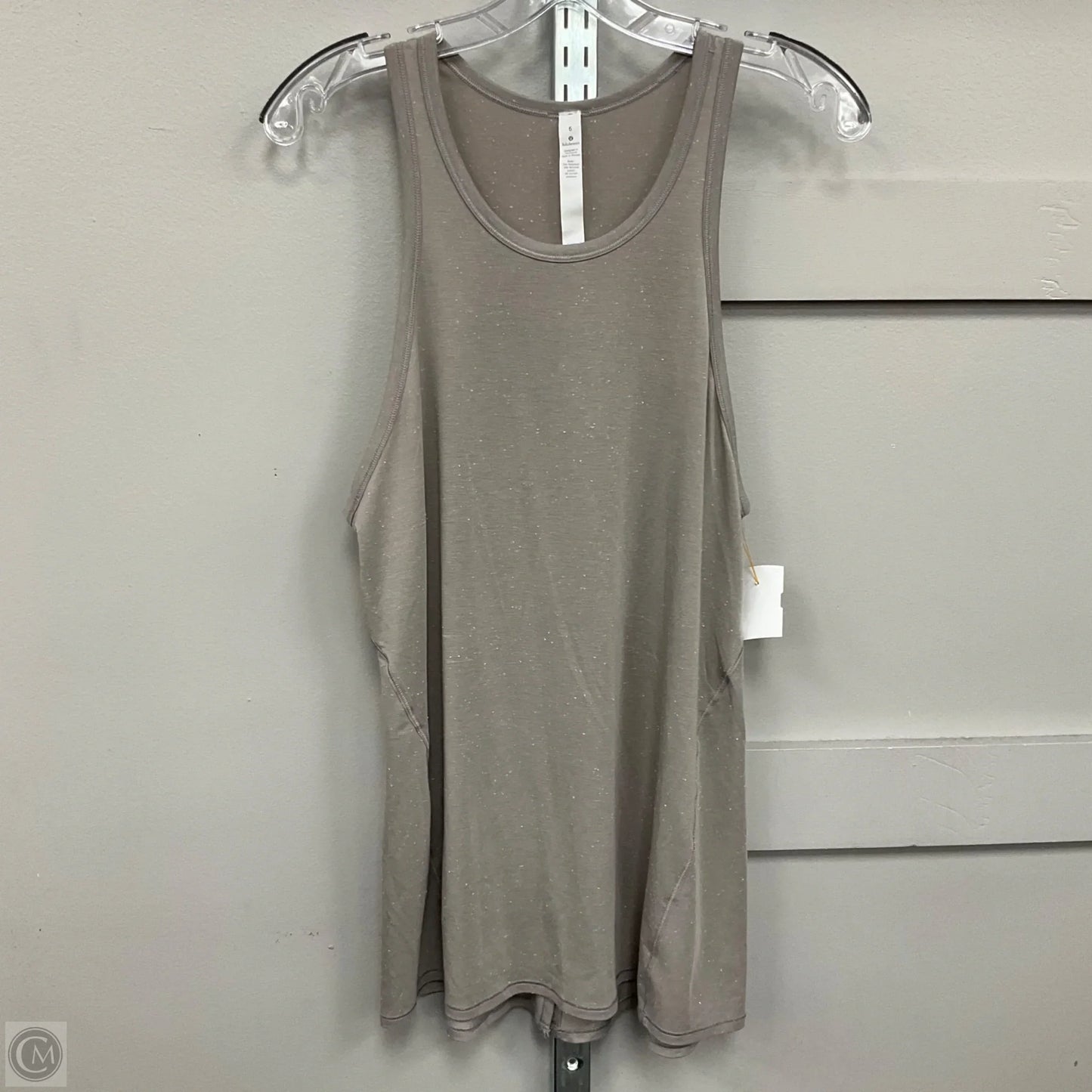 Athletic Tank Top By Lululemon In Grey, Size: 6