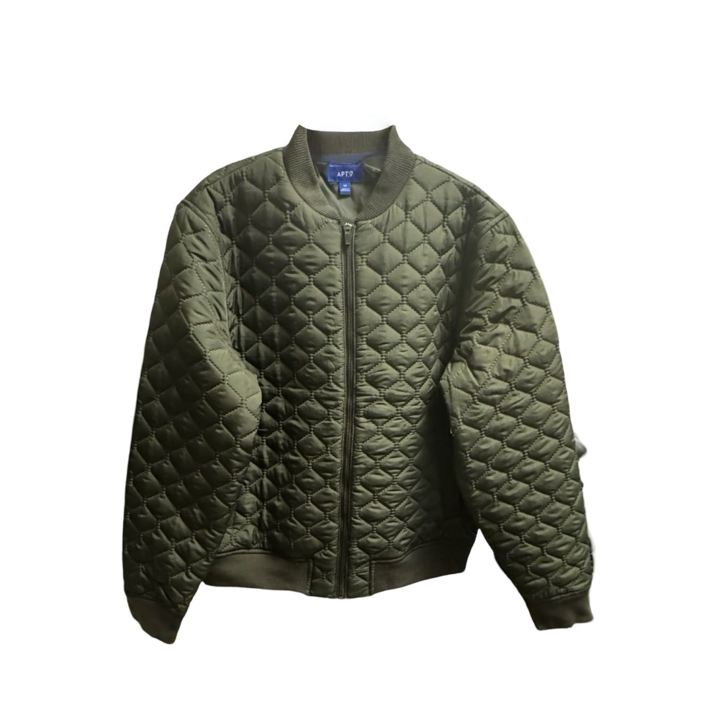 Jacket Puffer & Quilted By Apt 9 In Green, Size: M