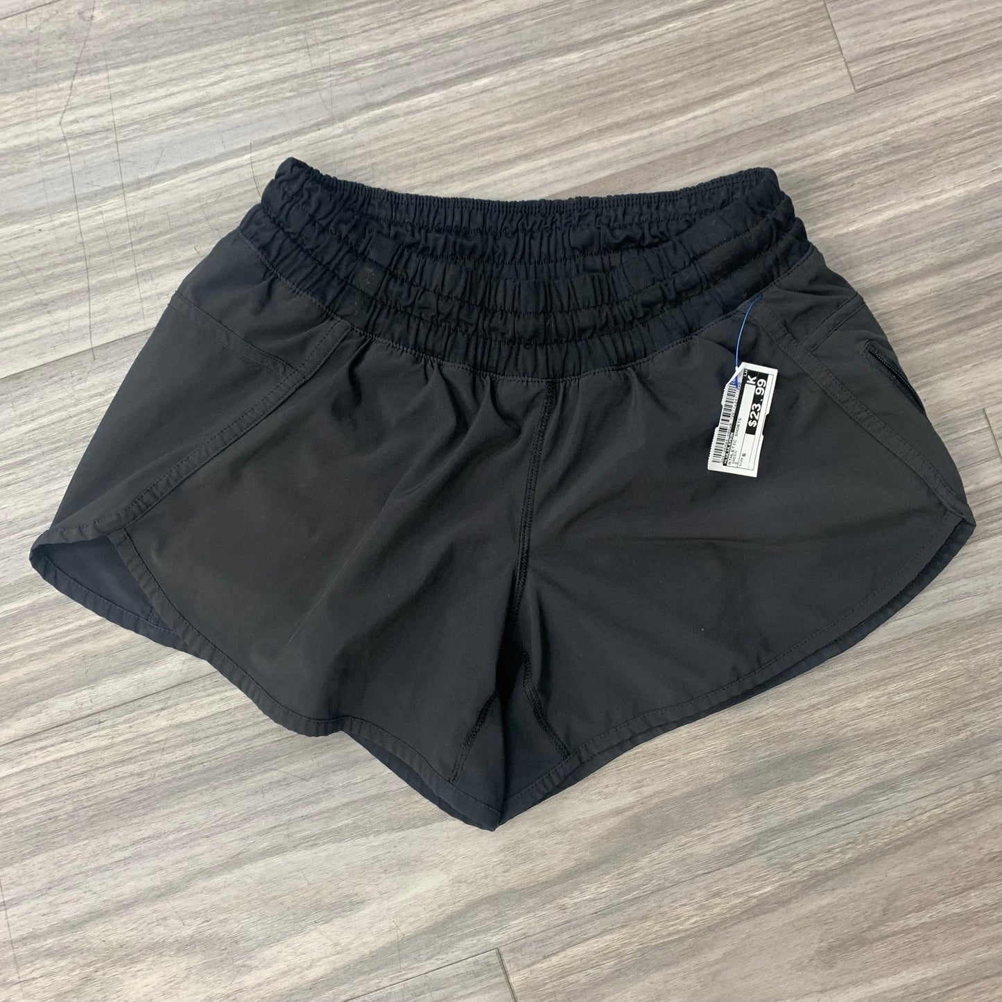 Athletic Shorts By Lululemon In Black, Size: 6