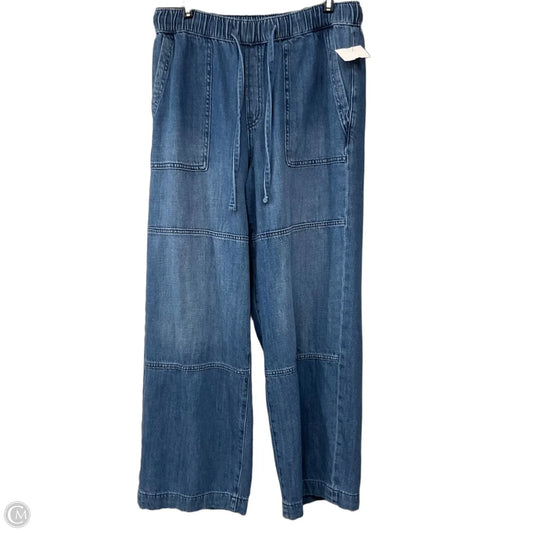 Jeans Wide Leg By Gap In Blue Denim, Size: M