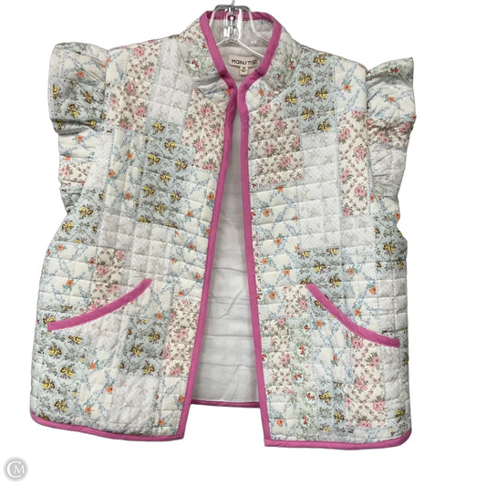 Vest Puffer & Quilted By Main Strip In Floral Print, Size: M