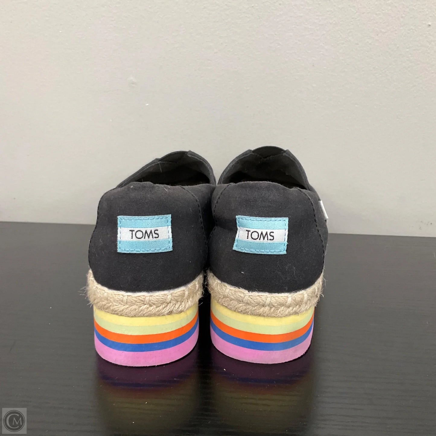 Shoes Flats By Toms In Black, Size: 9.5