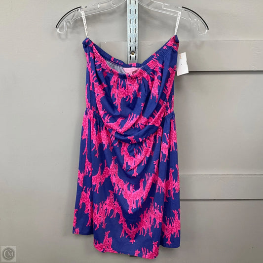Dress Designer By Lilly Pulitzer In Blue & Pink, Size: M
