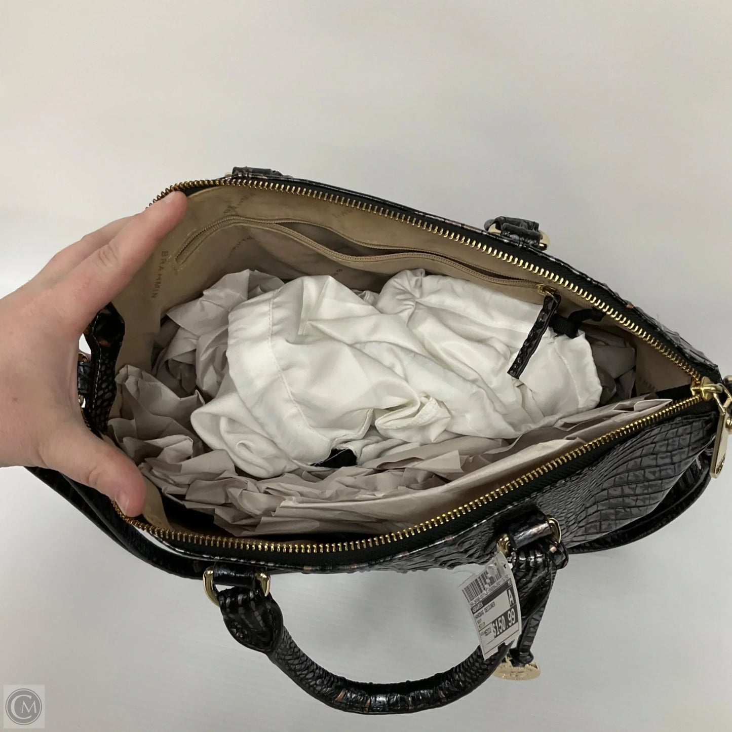 Handbag Designer By Brahmin, Size: Medium