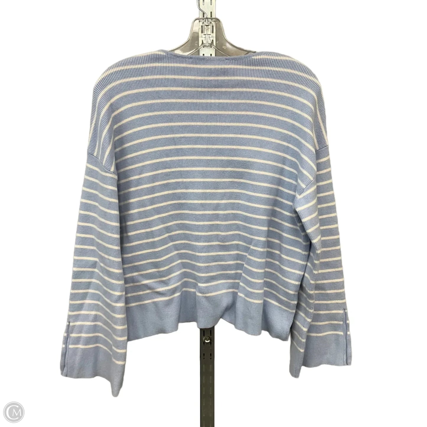 Sweater By Loft In Blue & White, Size: S
