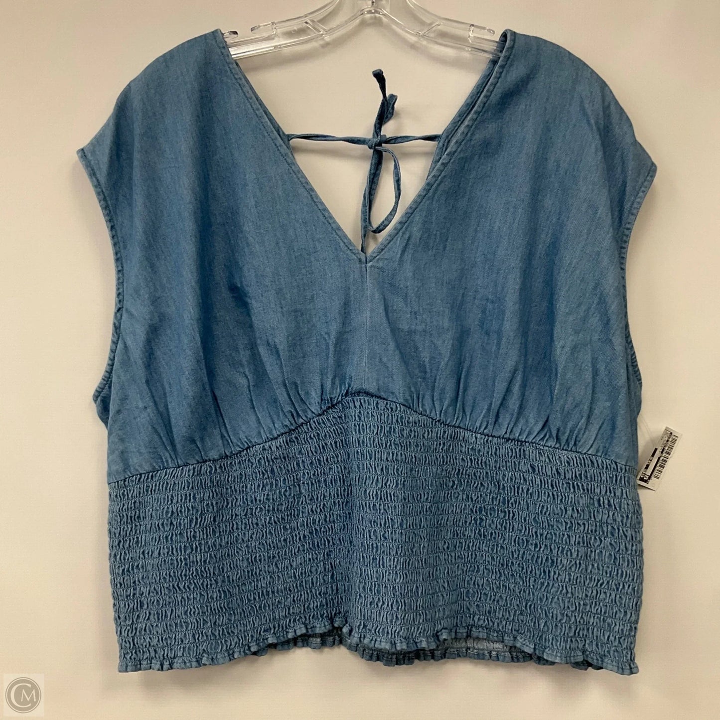 Top Sleeveless By Old Navy In Blue Denim, Size: 2x