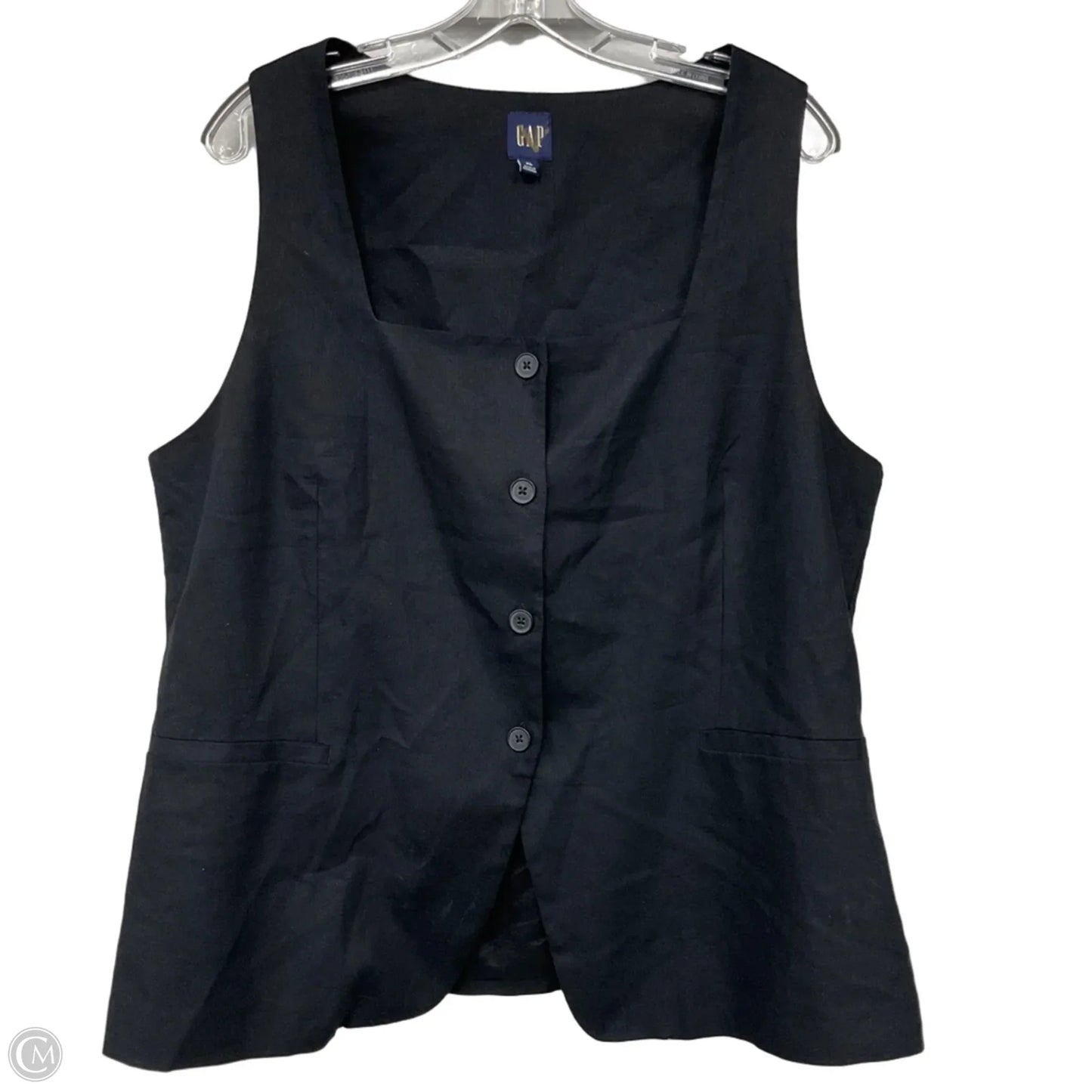 Top Sleeveless By Gap In Black, Size: Xl