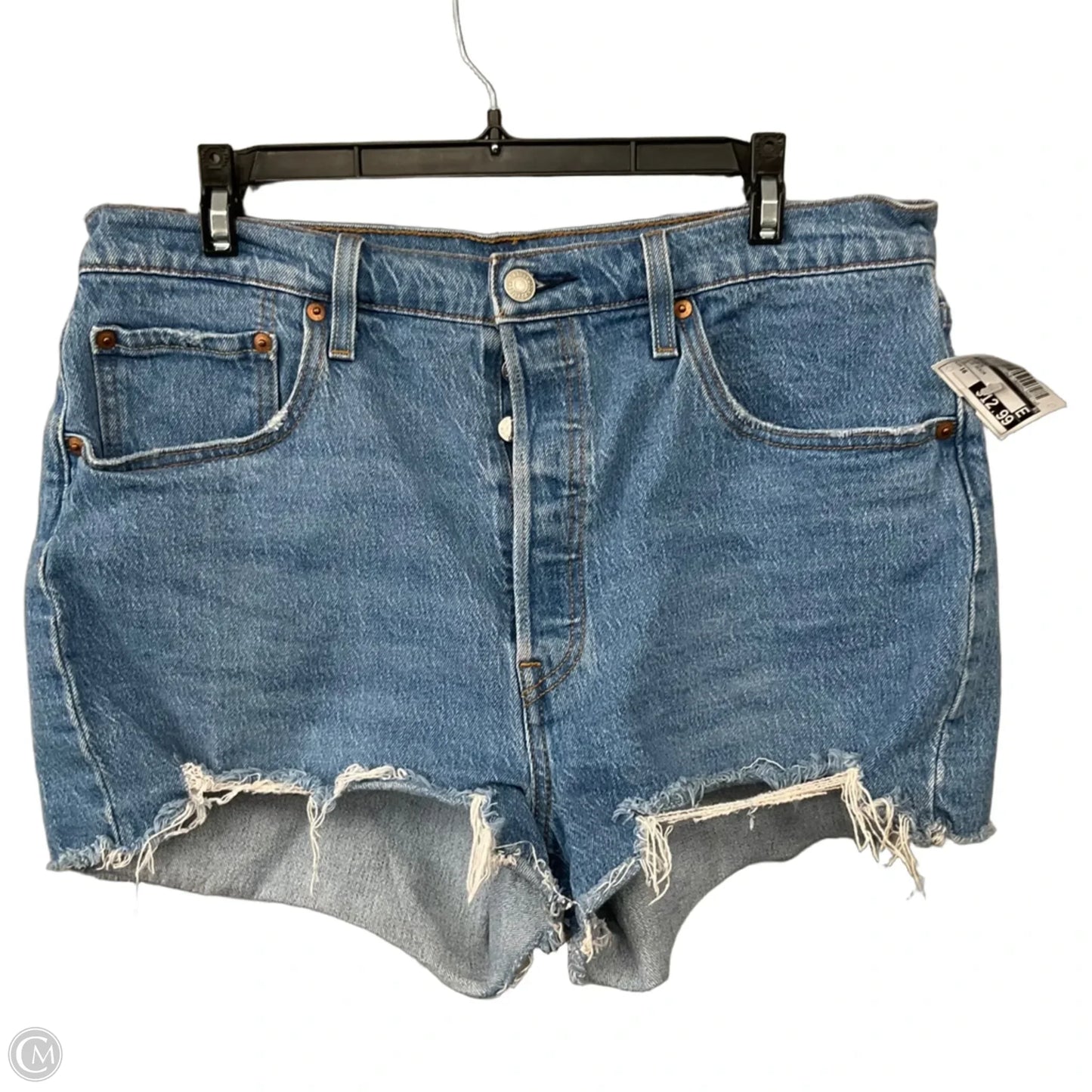 Shorts By Levis In Blue Denim, Size: 16