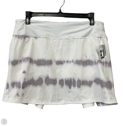Athletic Skirt By Lululemon In Purple & White, Size: 8