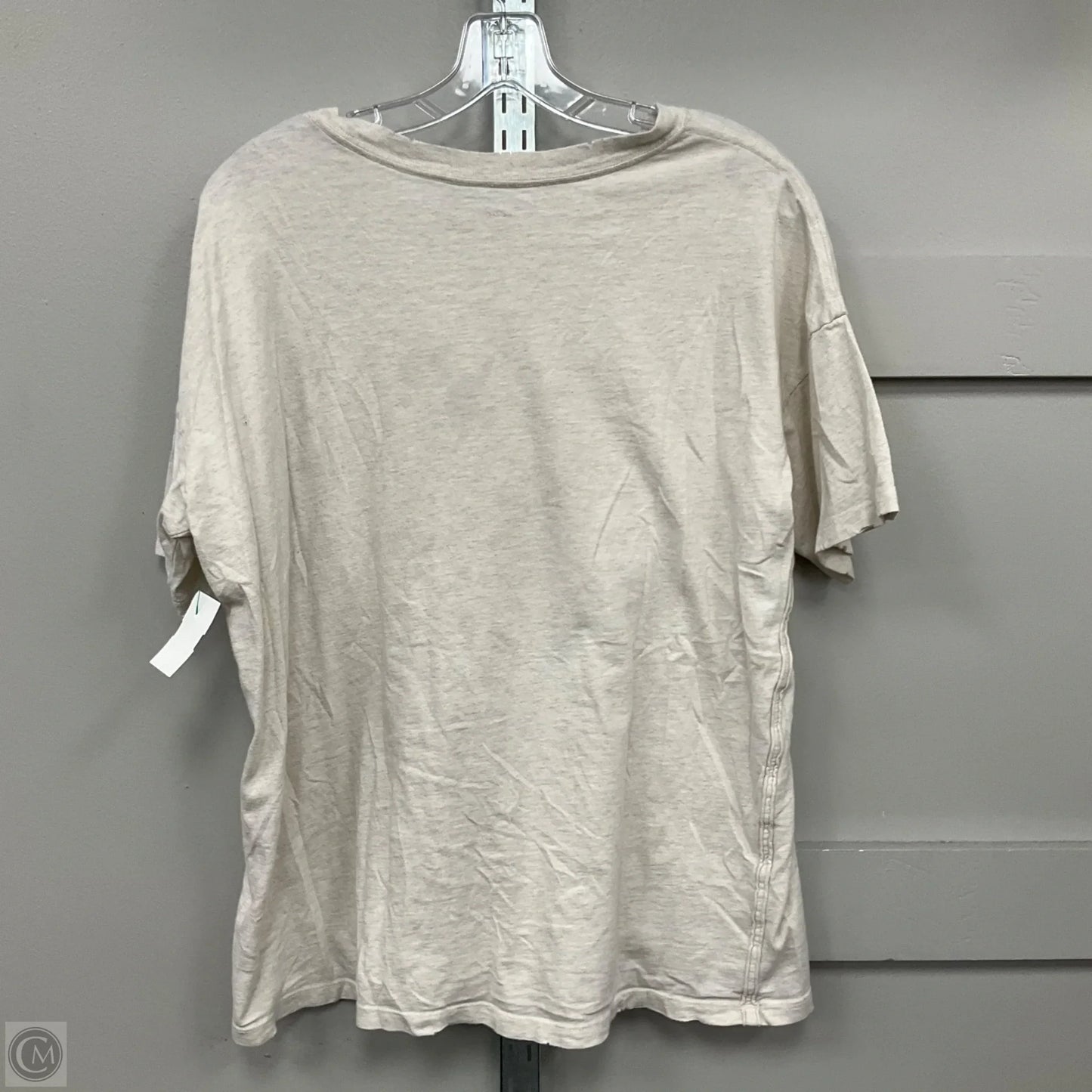 Top Short Sleeve By Aerie In Cream, Size: Sp