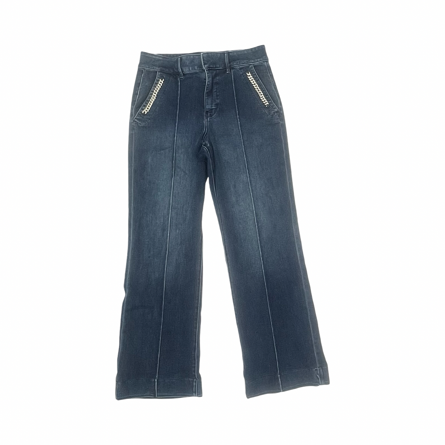 Jeans Wide Leg By White House Black Market In Blue Denim, Size:10