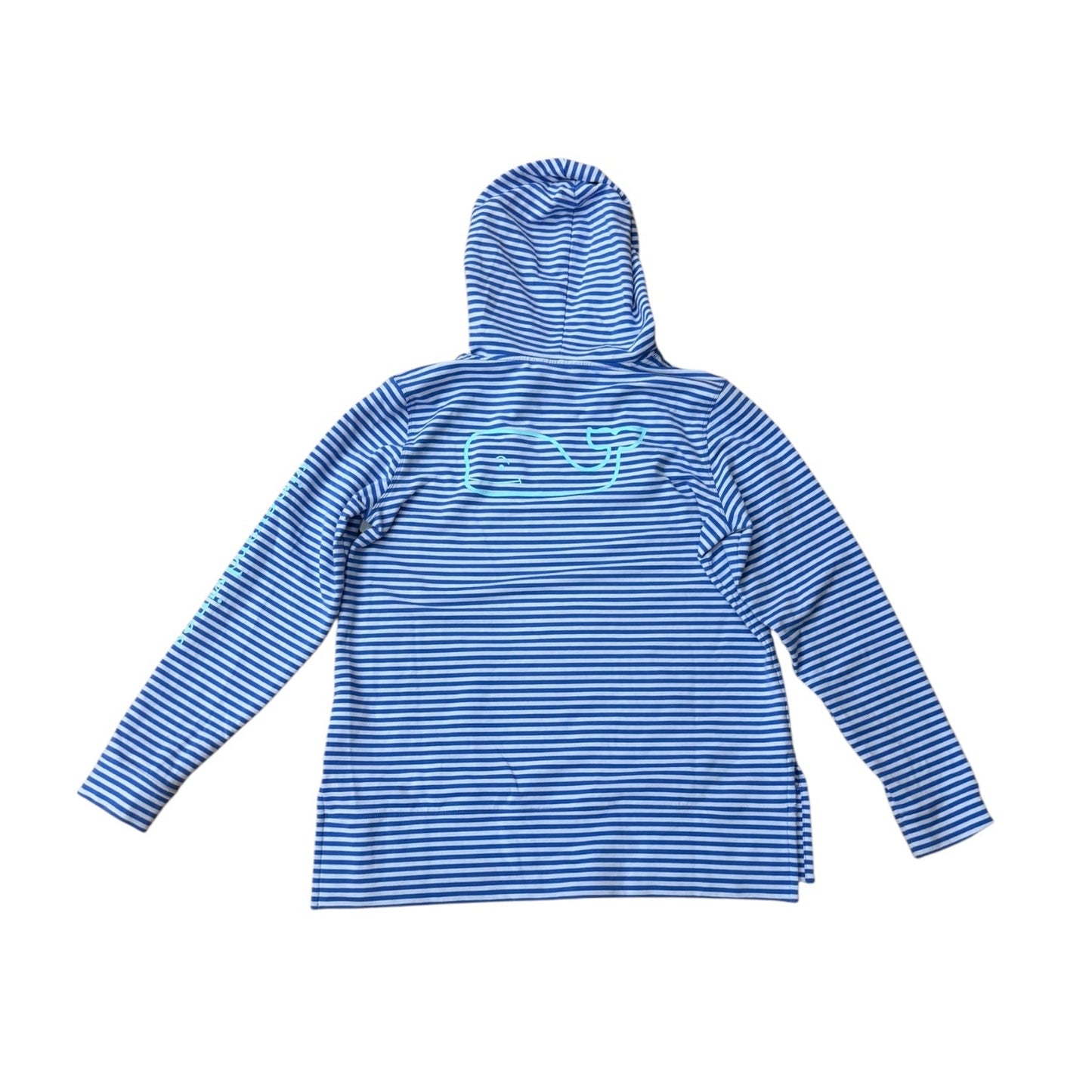Athletic Sweatshirt Hoodie By Vineyard Vines In Striped Pattern, Size:M