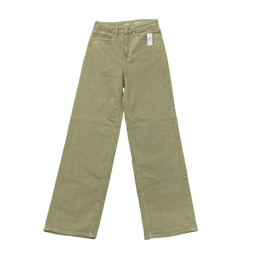 Jeans Wide Leg By Old Navy In Green Denim, Size:6L