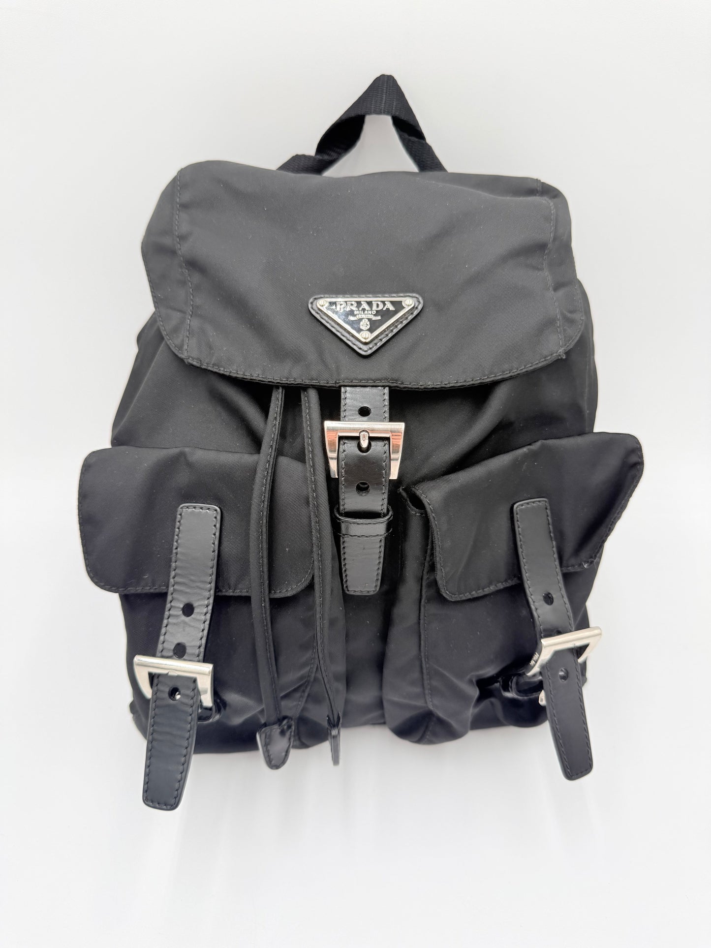Backpack Luxury Designer By Prada In Black, Size:Small