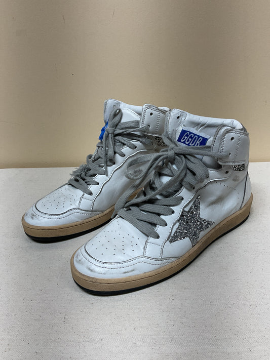 Shoes Luxury Designer By Golden Goose In White, Size:7