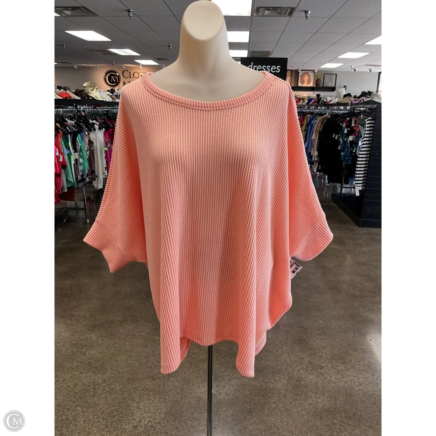 Top Short Sleeve By Andree By Unit In Orange, Size: S