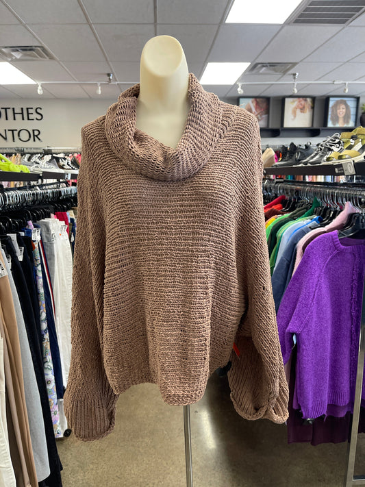 Sweater By Andree By Unit In Brown, Size: L