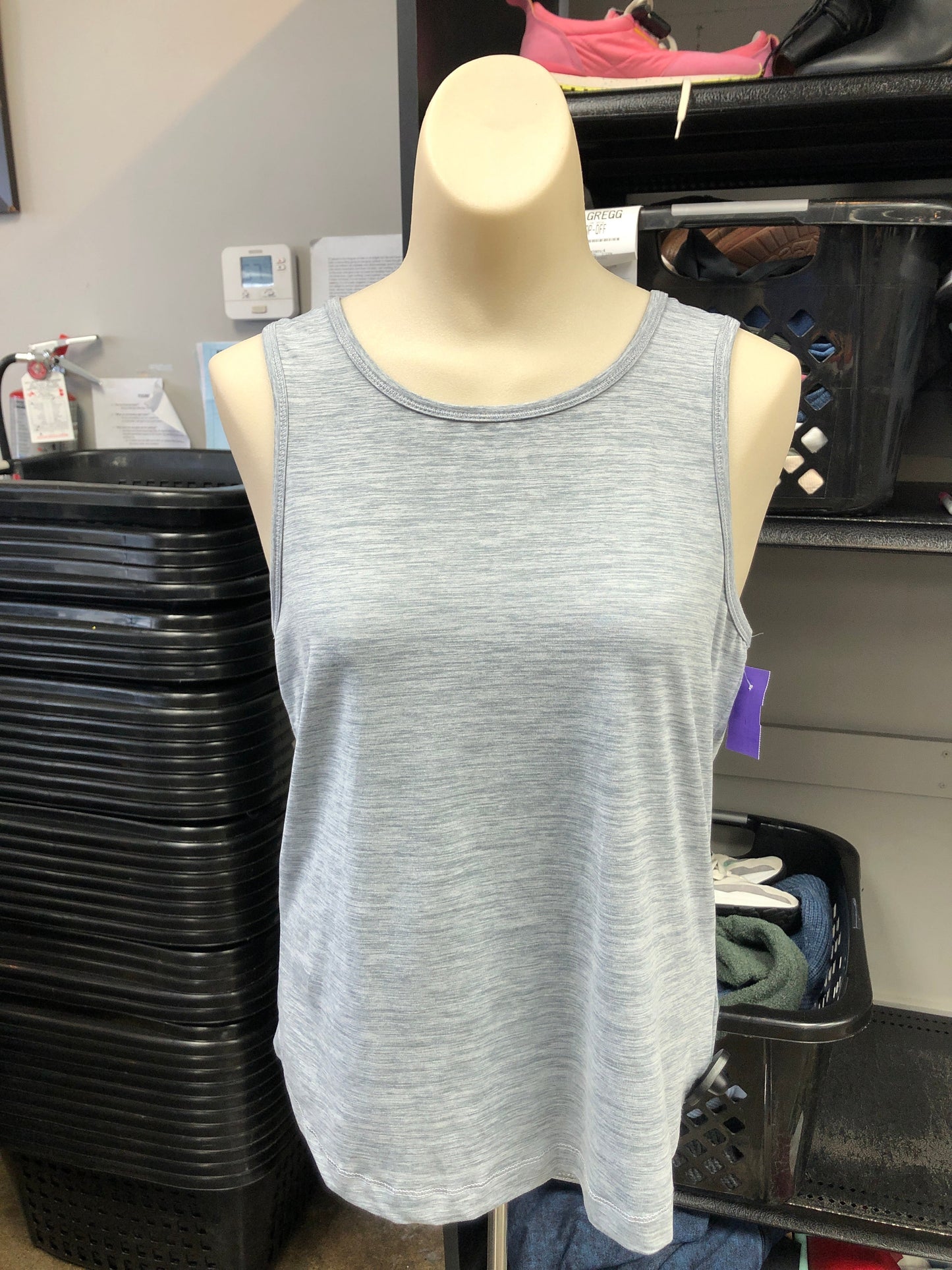 Athletic Tank Top By Clothes Mentor In Grey, Size: S