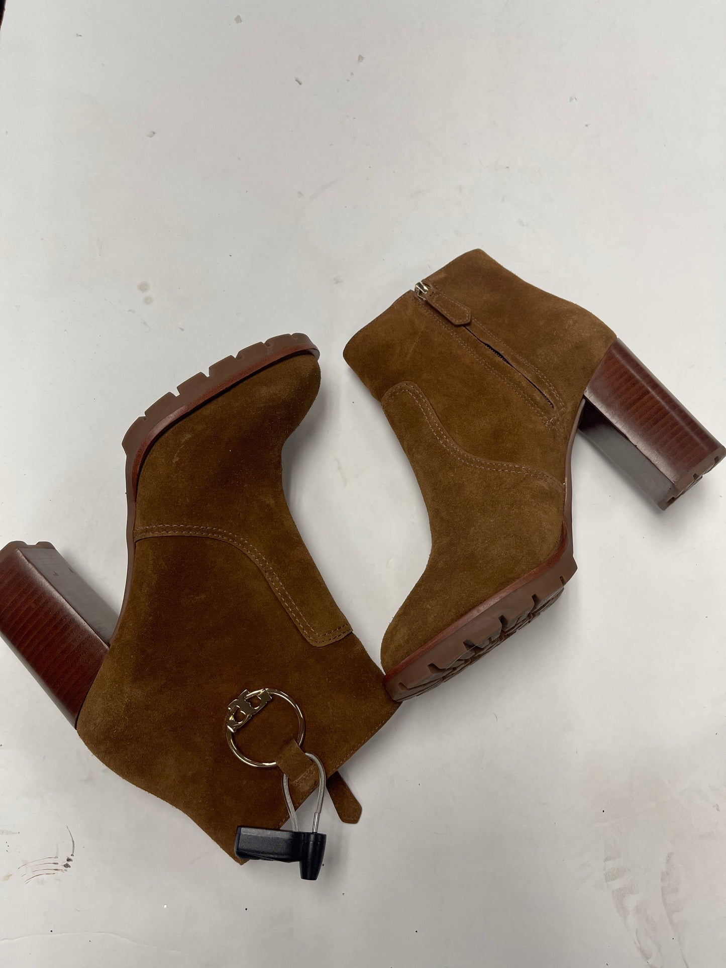 Tan Boots Ankle Heels Tory Burch, Size 8.5