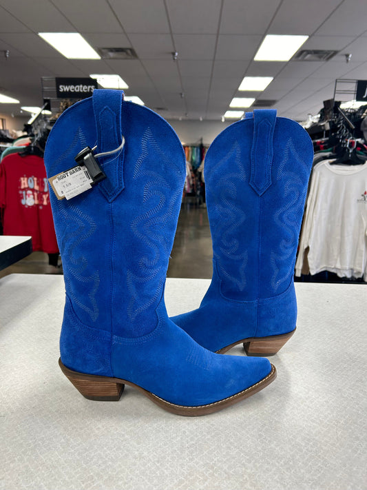 Boots Western By Dingo In Blue, Size: 7.5