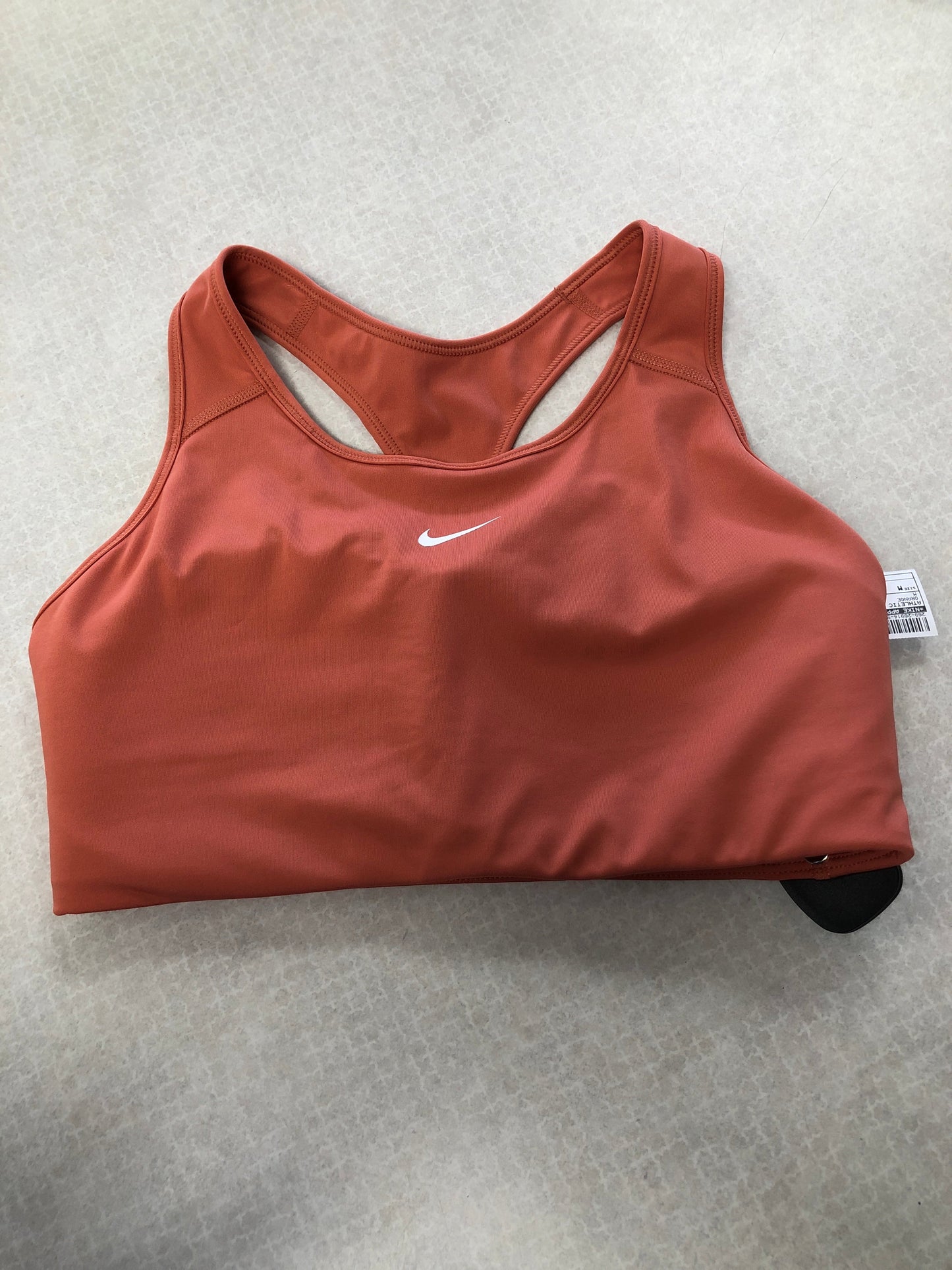 Athletic Bra By Nike Apparel In Orange, Size: M