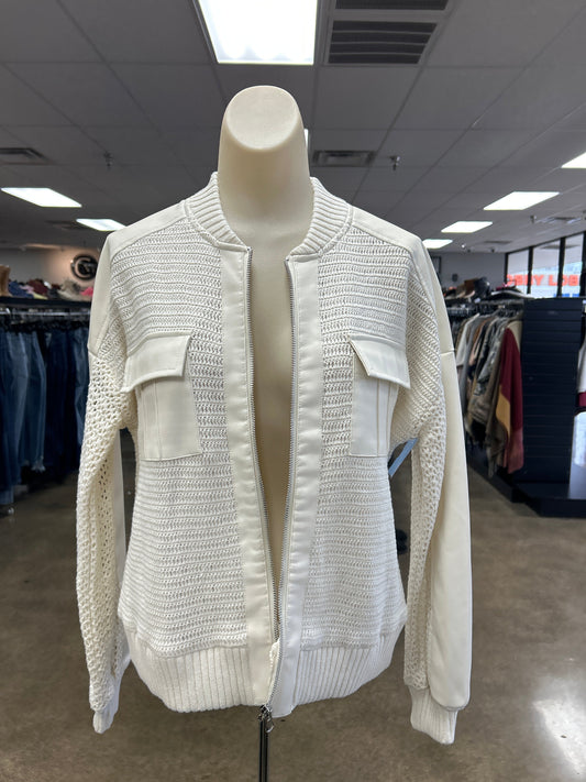 Jacket Other By Anthropologie In Cream, Size: Xs