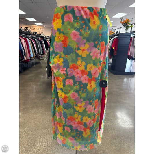 Skirt Maxi By Urban Outfitters In Floral Print, Size: S