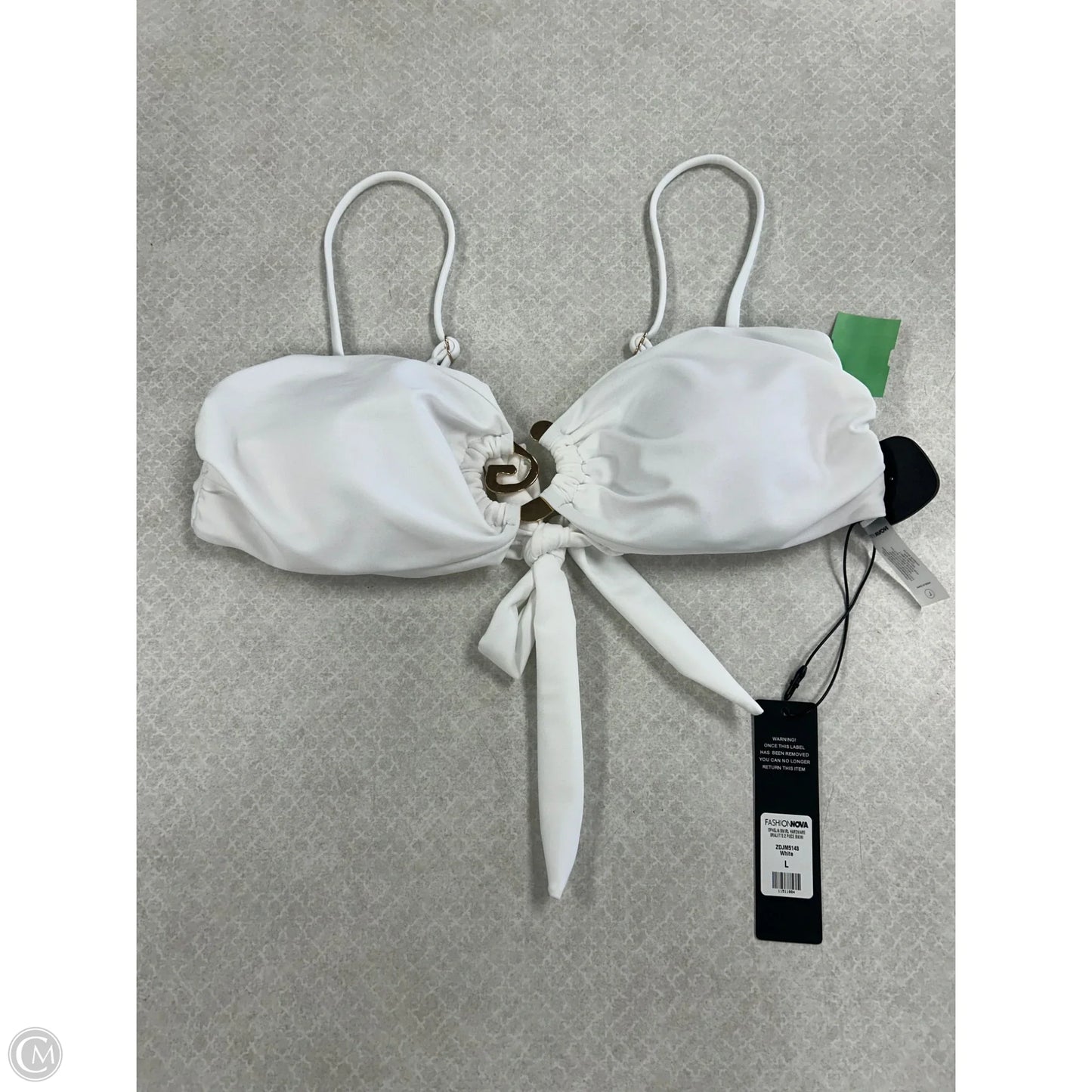 Swimsuit 2pc By Fashion Nova In White, Size: L