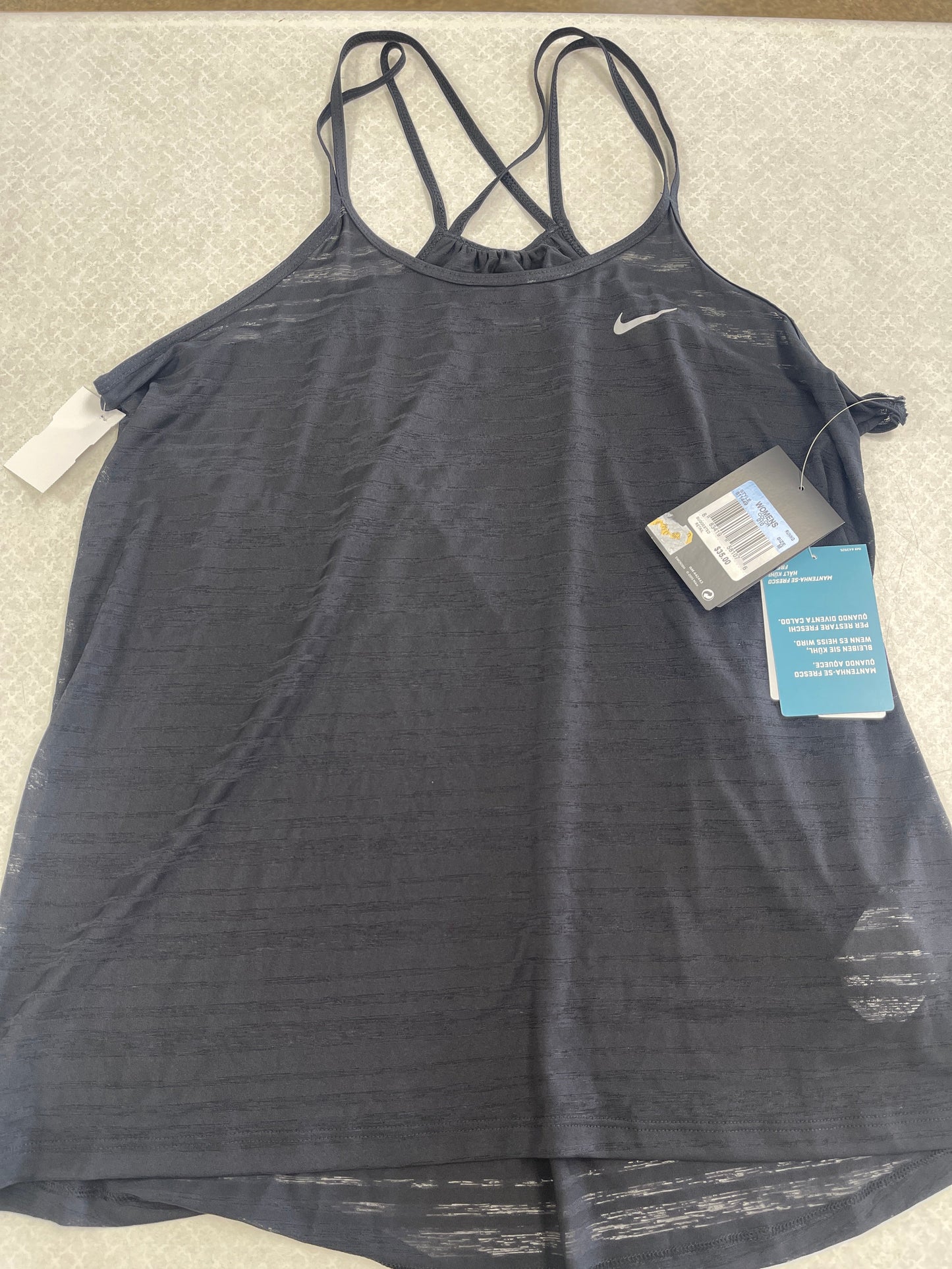 Black Athletic Tank Top Nike Apparel, Size M