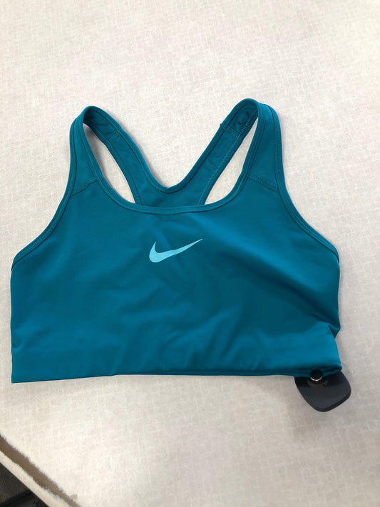 Athletic Bra By Nike Apparel In Teal, Size: M