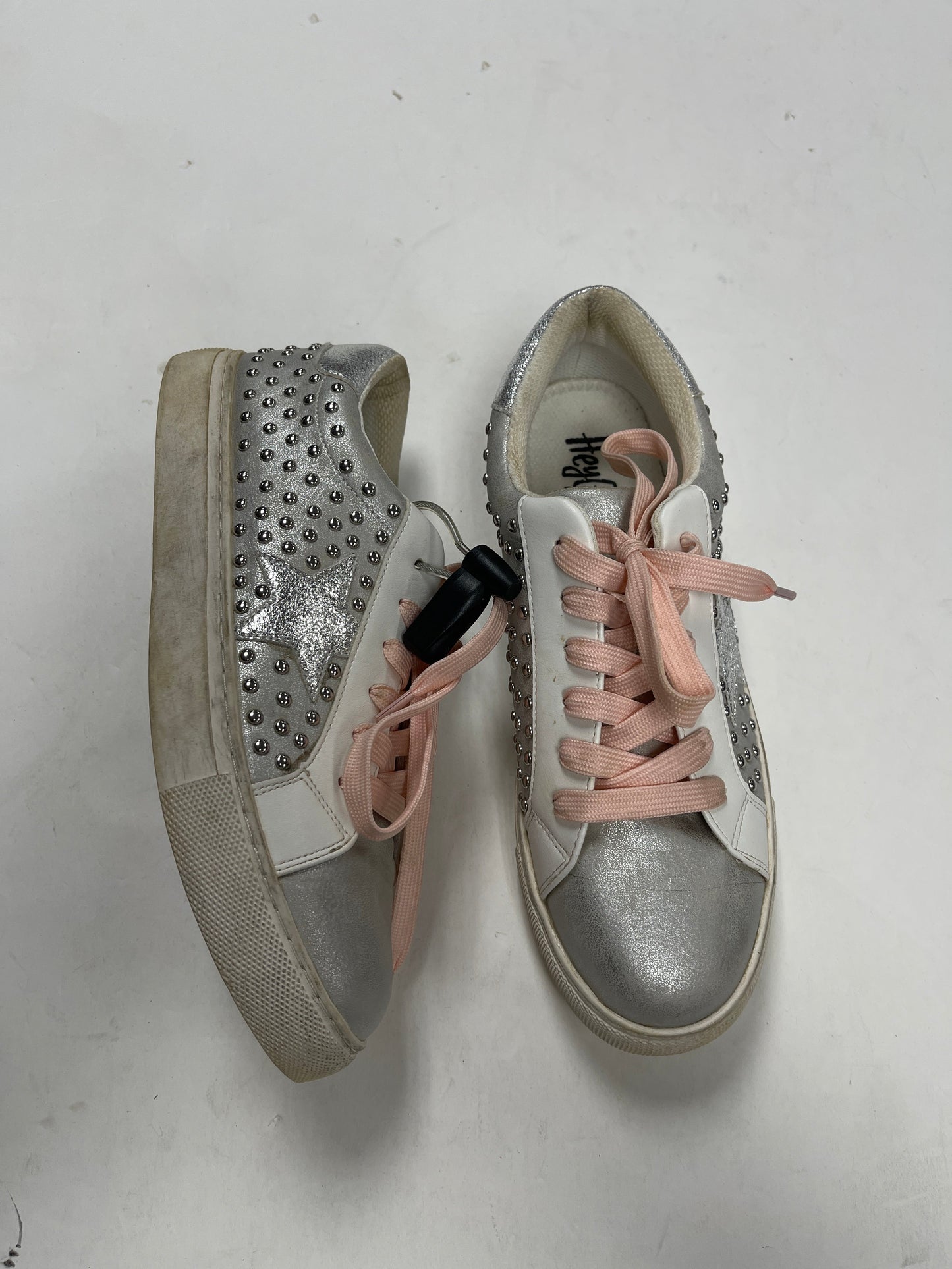 Shoes Sneakers By Corkys In Pink & Silver, Size: 9