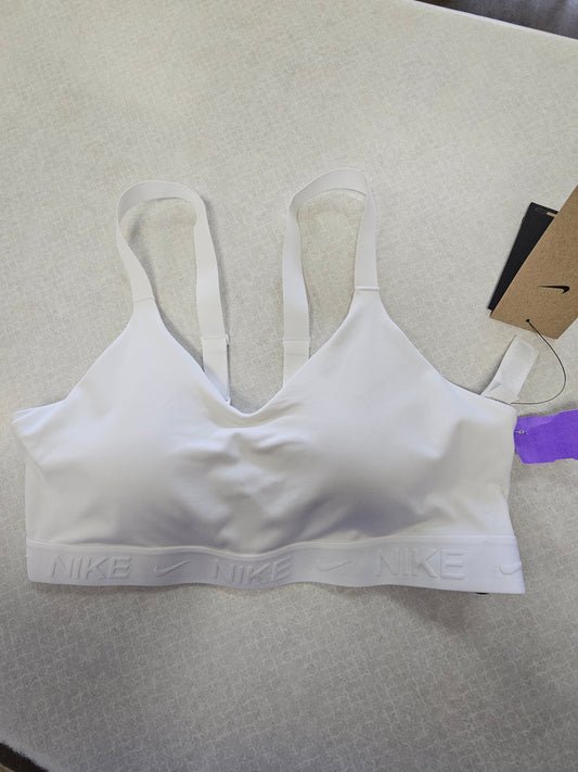 Athletic Bra By Nike Apparel In White, Size: L