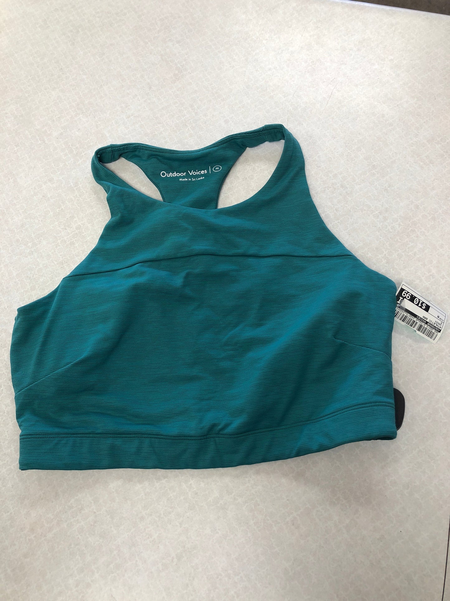 Athletic Bra By Outdoor Voices In Green, Size: M