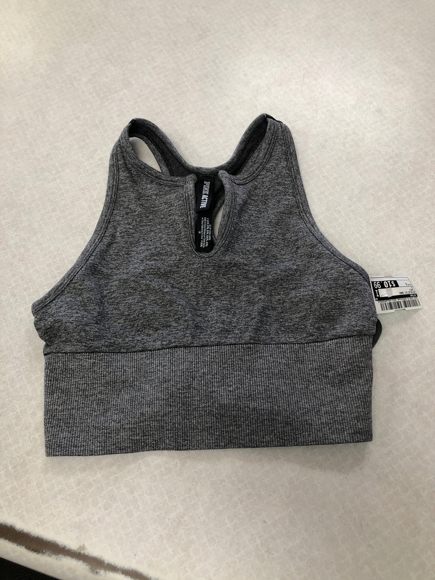 Athletic Bra By Pink In Grey, Size: S