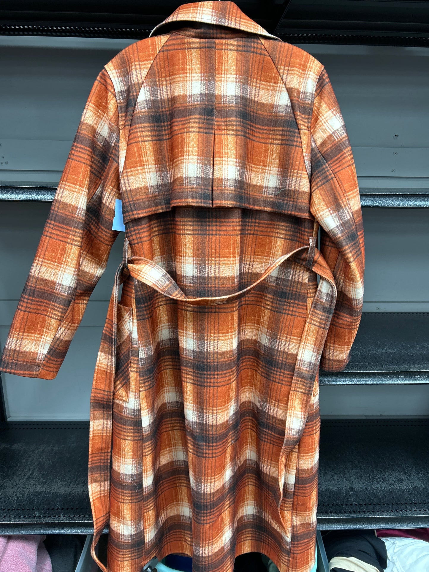 Coat Peacoat By Anthropologie In Orange, Size: M