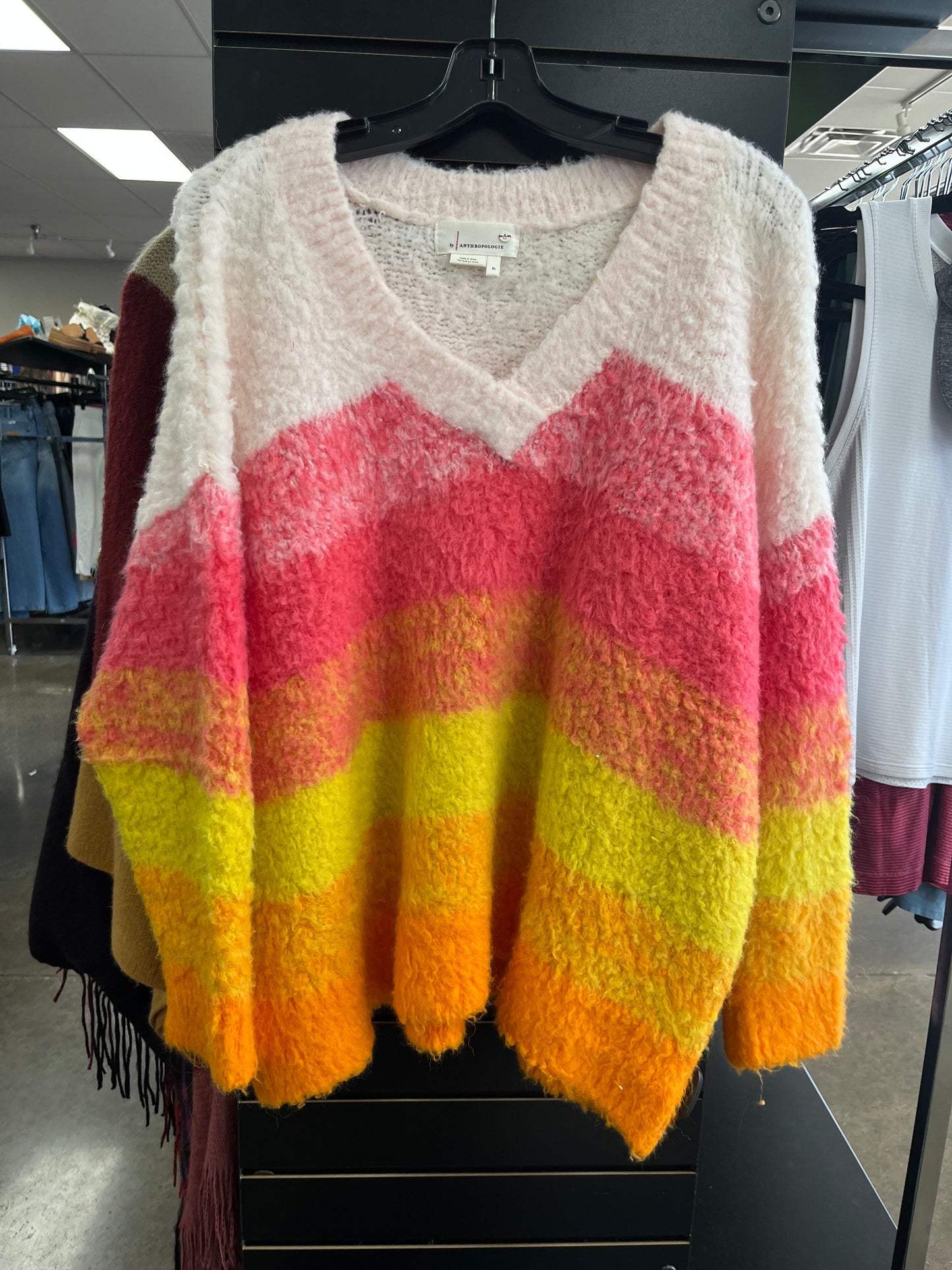 Sweater By Anthropologie In Multi-colored, Size: Xl